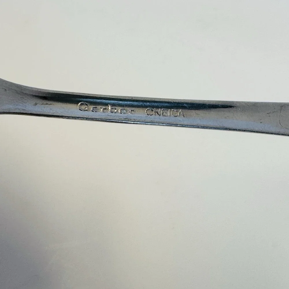 Vintage Gerber Oneida Baby Spoon Winthrop Silver‎ Plate 5.5